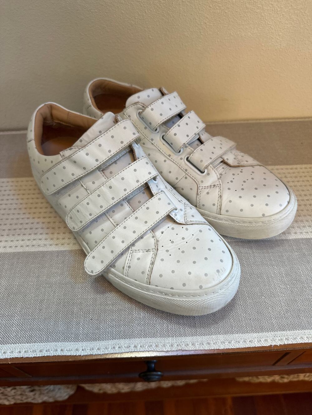 Nick Wooster x GREATS Velcro Royale Leather Sneakers Size 10